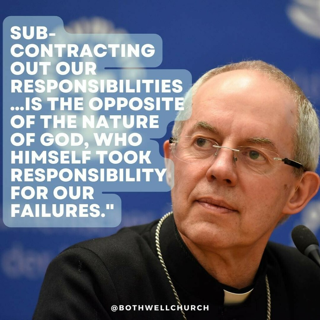 The Archbishop of Canterbury, Justin Welby used his Easter sermon to speak about the plan from the  Home Office to send some asylum seekers to Rwanda for processing. He reminded us as a nation of our responsibilities and said that Christ's resurrection w… instagr.am/p/CcfBsNKqx5S/