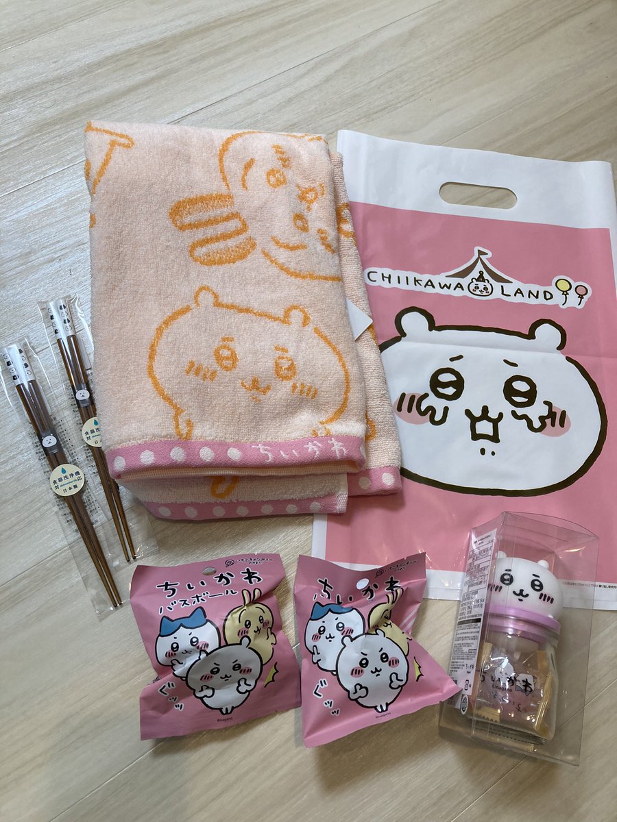 ちいかわ観光ステーション&amp;ナガノマーケット💗お風呂入るの楽しみ♪