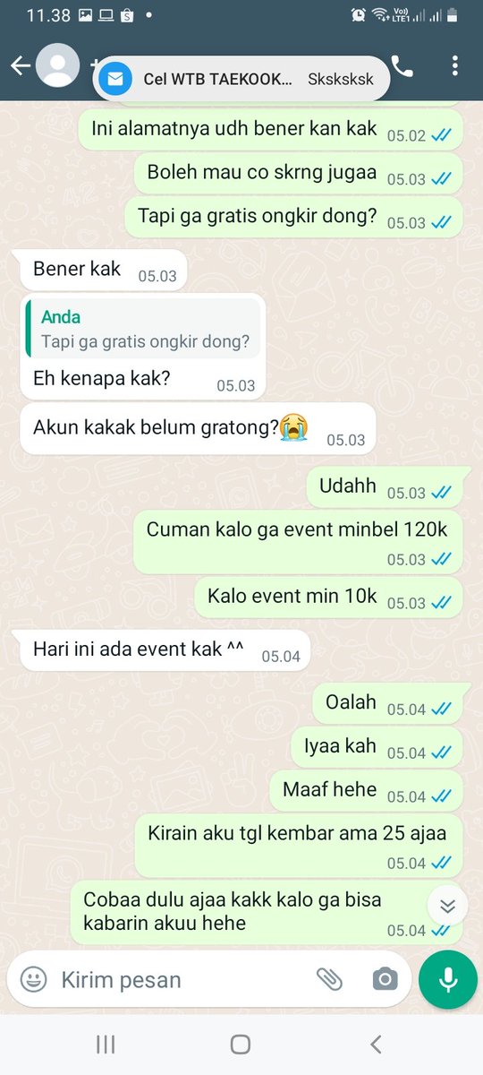 ciimolee's tweet photo. !HELP RT!

SPILL SCAMMER/PENIPU JASTIP

Jadi gini tadi subuh ada yang mau pake jasa titip shopee di cimol, ya kaya gini chatingannya. Mungkin salah aku juga kali ya ga banyak nanya ini itu🥲 (nanti mah kalo ada yng nitip dicimol harap maklum kalo dicecer) sfu
#zonauang #zonajajan https://t.co/R2AOMotffh