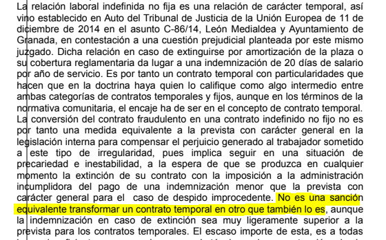 fijeza_arauz's tweet image. 💪 ¡¡NUEVA SENTENCIA ESTIMATORIA!! 💪
El Juzgado de lo Social nº 1 Granada declara el carácter indefinido y fijo de la relación laboral de una empleada del Ayto de Granada ❗️❗️

Y repite: 
- prevalece el Derecho de la UE
- indefinido no fijo NO es la sanción a aplicar #FijezaYA