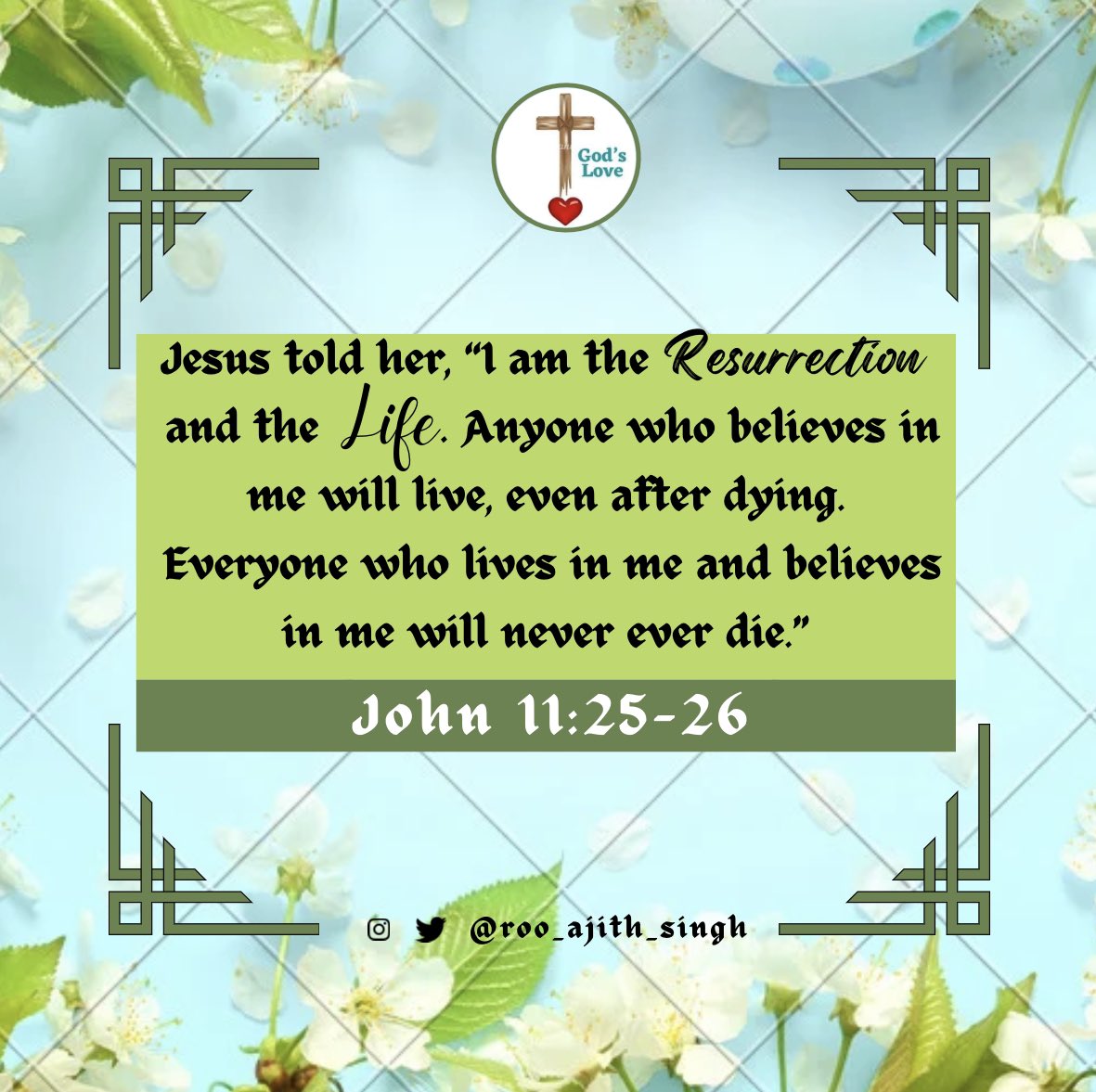 roo_ajith_singh's tweet image. John 11:27 “Yes, Lord,” she told him. “I have always believed you are the Messiah, the Son of God, the one who has come into the world from God.”