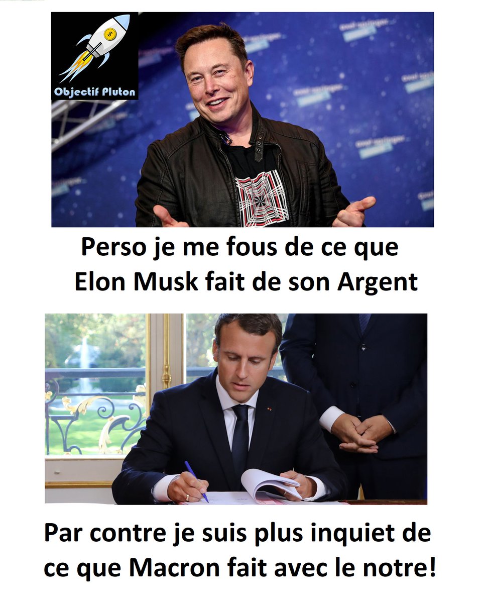 DamPluton's tweet photo. Haha @ElonMuskFr  #Macron https://t.co/bPMSJ7xi6u