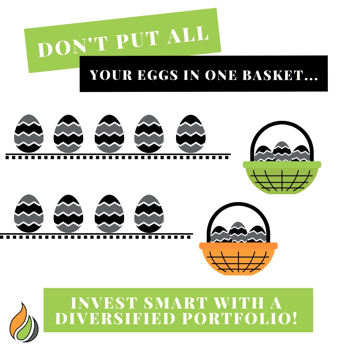🐣 Happy Easter! 🐣

Whilte you're tucking into your choccie eggs today - don't forget this piece of #SoundAdvice!

Diversification is one of the key ways to reduce risk so that one asset class doesn't affect your entire portfolio!

#financialplanning #investmentplanning
