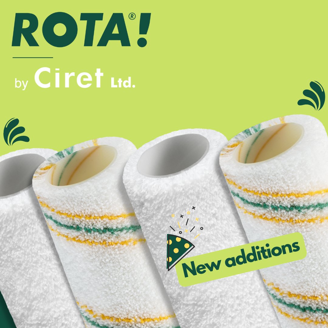 CIRET_UK's tweet photo. We're still super excited to share our new additions to ROTA! with you.
β‘ ROTA! Gold & ROTA! Finish β‘
#ciret #newrollers #newproduct #launch #rkmp #rota #painting #decorating #decorator #DIY #professional https://t.co/HyMAy66euW