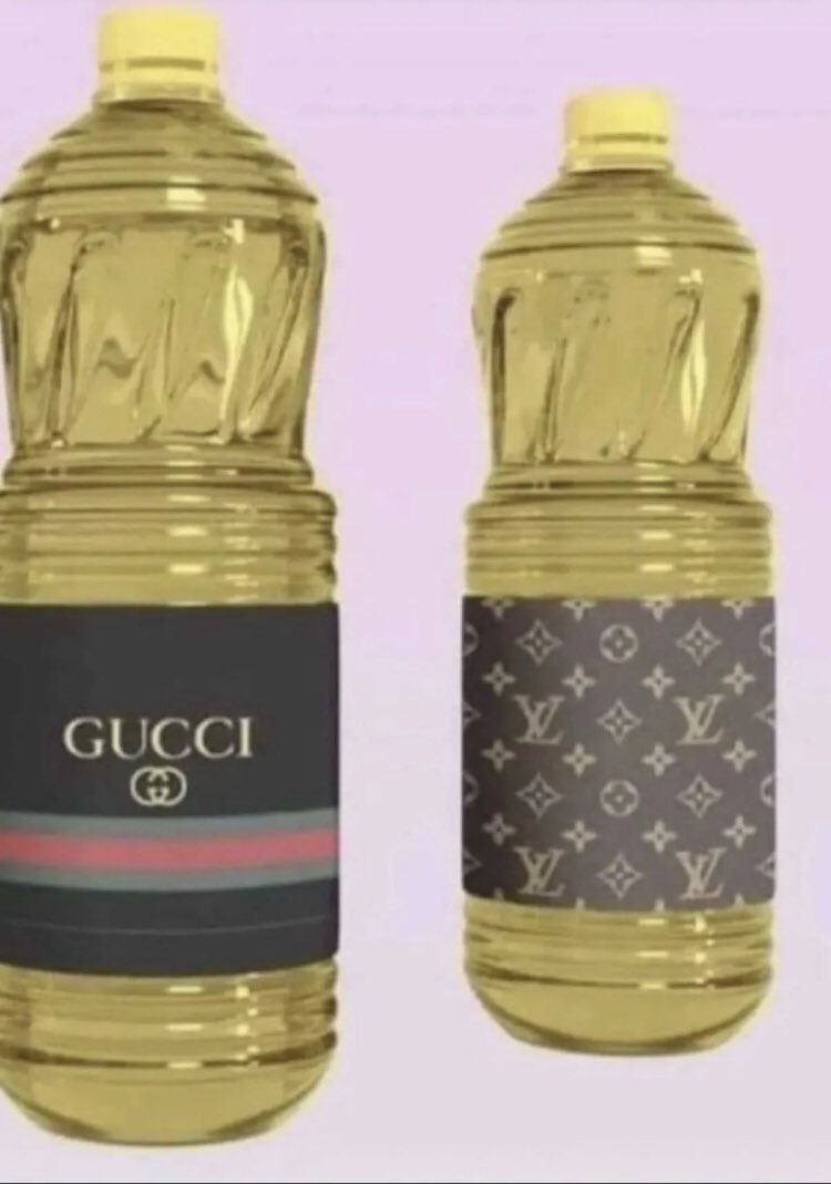 Vends huile de tournesol de marque Gucci et LV qualité premium

Frais de port offert pour toute commande de 500€ minimum 

Venez en DM pour passer commande 

#HuileDeQualité 
#PenurieHuile
