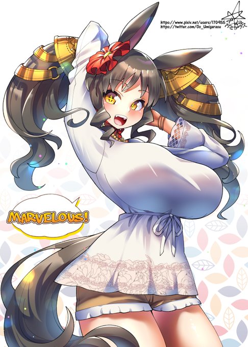 私服かわいー(*'▽')✨❤
#ウマ娘プリティダービー 
#マーベラスサンデー 