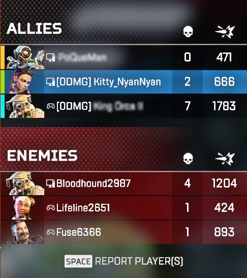 Kitty_NyanNyan1's tweet photo. When the damage you do is absolutely accurate to who you are. @PlayApex @apex_rt247 @ApexSharez @ApexPawn #apex #apexlegends #arenas #loba #girlswhogame #twitch #lobasupremacy #bloodhound #pathfinder #girlgamers #devilsnumber #streamer https://t.co/re4w7EJA7s