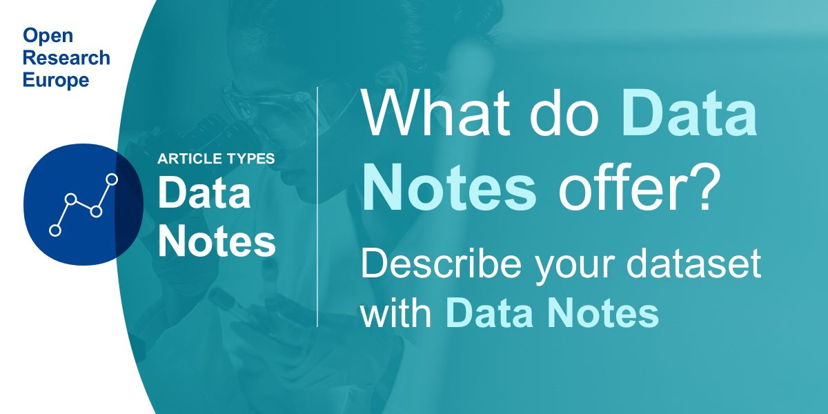OpenResearch_EU's tweet image. Make your dataset discoverable, sharable, and usable by publishing a Data Note article with ORE.

Find out more about this article type🔎 bddy.me/3JLUKtT  

#OpenAccess #DataNotes #OpenData #DataSharing #H2020 #Horizon2020 #HorizonEurope
