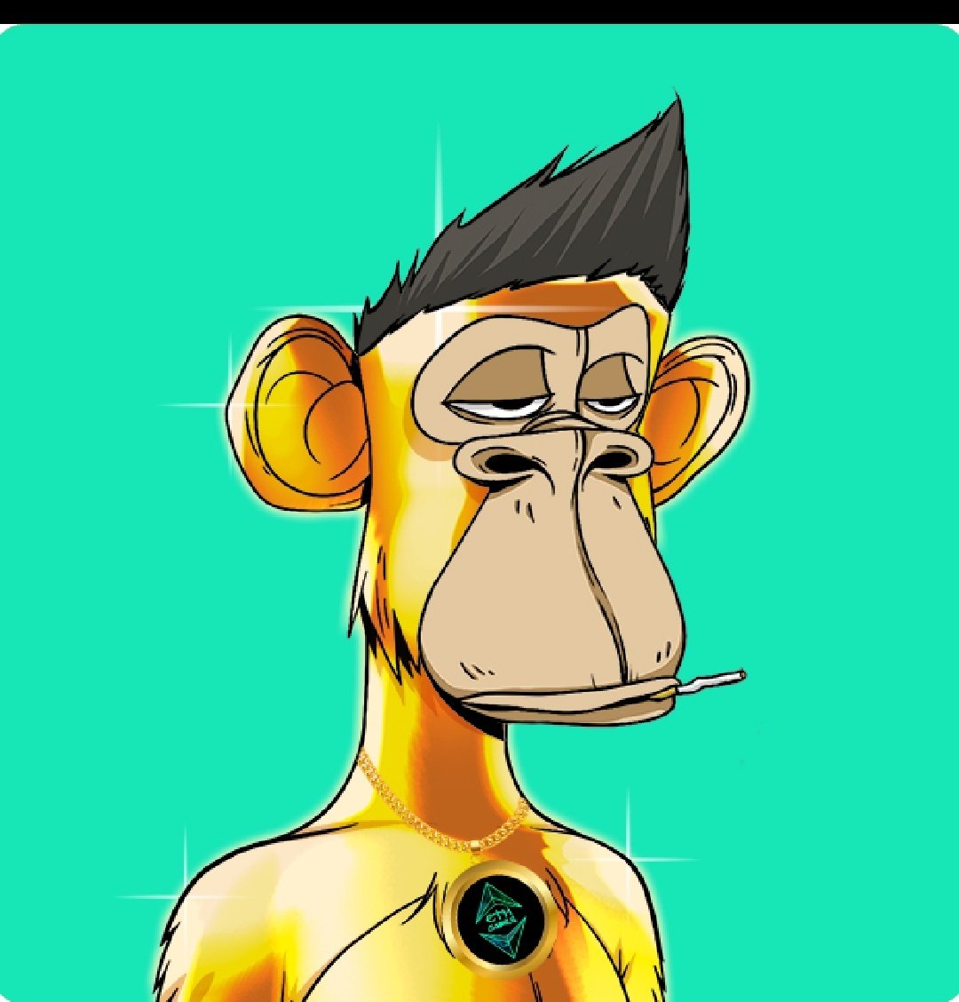 Meta_verse_nft's tweet photo. @BHAVESHBVS0 @jf_nft @line_art_nfts @jf_nft @ethgames @sergoldape 

How about this fine piece of ART? 
Gold ape with eth games both in single frame..🤞🤞🎁🎁🎁💎💎 https://t.co/2p4XtussvO