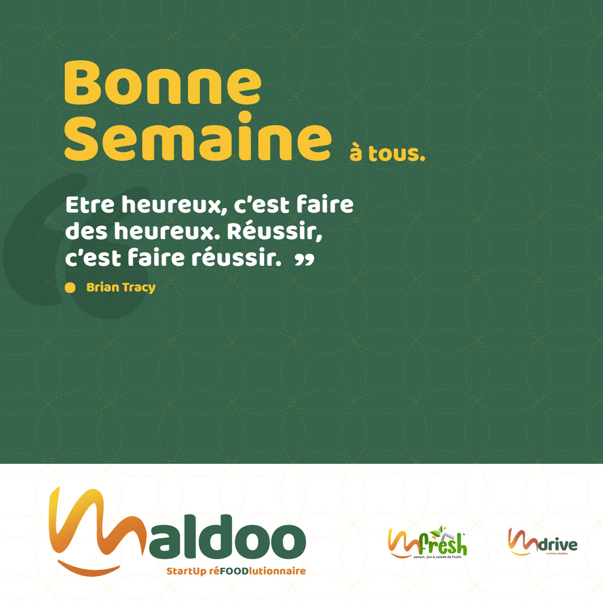 maldooafrica's tweet photo. Nous faisons le cher voeux que votre lundi de Pâques soit mal doux même.
Demain on se capte en commandes😉
#MalDoo™
#MFresh™
#Mdrive™
#reBrand
#zeBrand
#réFOODlution
.
.
.
C'est
Mal
Doux
Même. https://t.co/Ko2eA4RYJZ