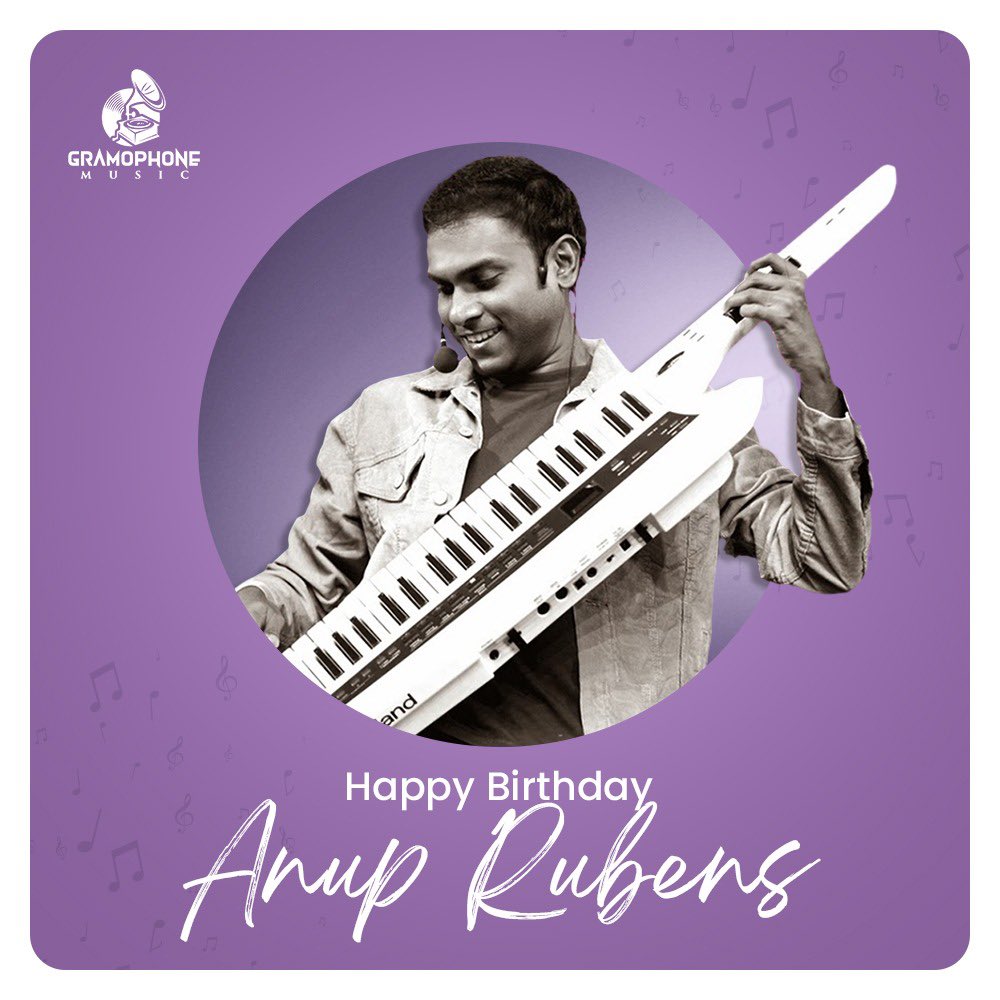 MusicGramophone's tweet photo. Wishing music sensation @anuprubens a Very Happy Birthday 💫 

#HBDAnupRubens https://t.co/ULs9A07pZw