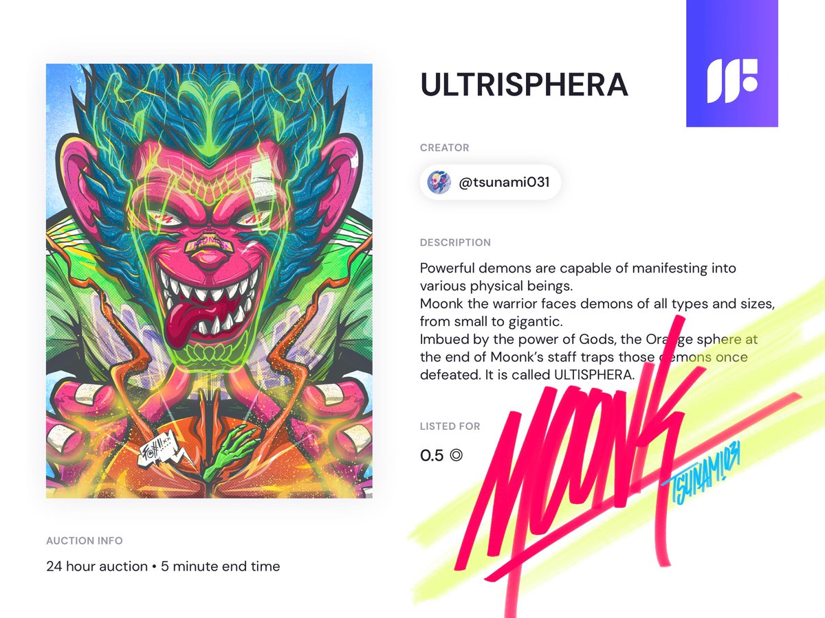🚨1/1 NEW DROP🚨
-
"ULTRISPHERA"
-
Reserve : 0.5 ◎
only on 
<a href="/formfunction/">Formfunction</a>
-👇
formfunction.xyz/@tsunami031/4d………
-
#SolanaNFT #formfunction #nftartist #solana #solanacommunity #SolanaNFTs #NFT #NFTs #NFTcommunity 
<a href="/NFTindonesia_/">NFTindonesia</a> <a href="/idnft_/">IDNFT</a>