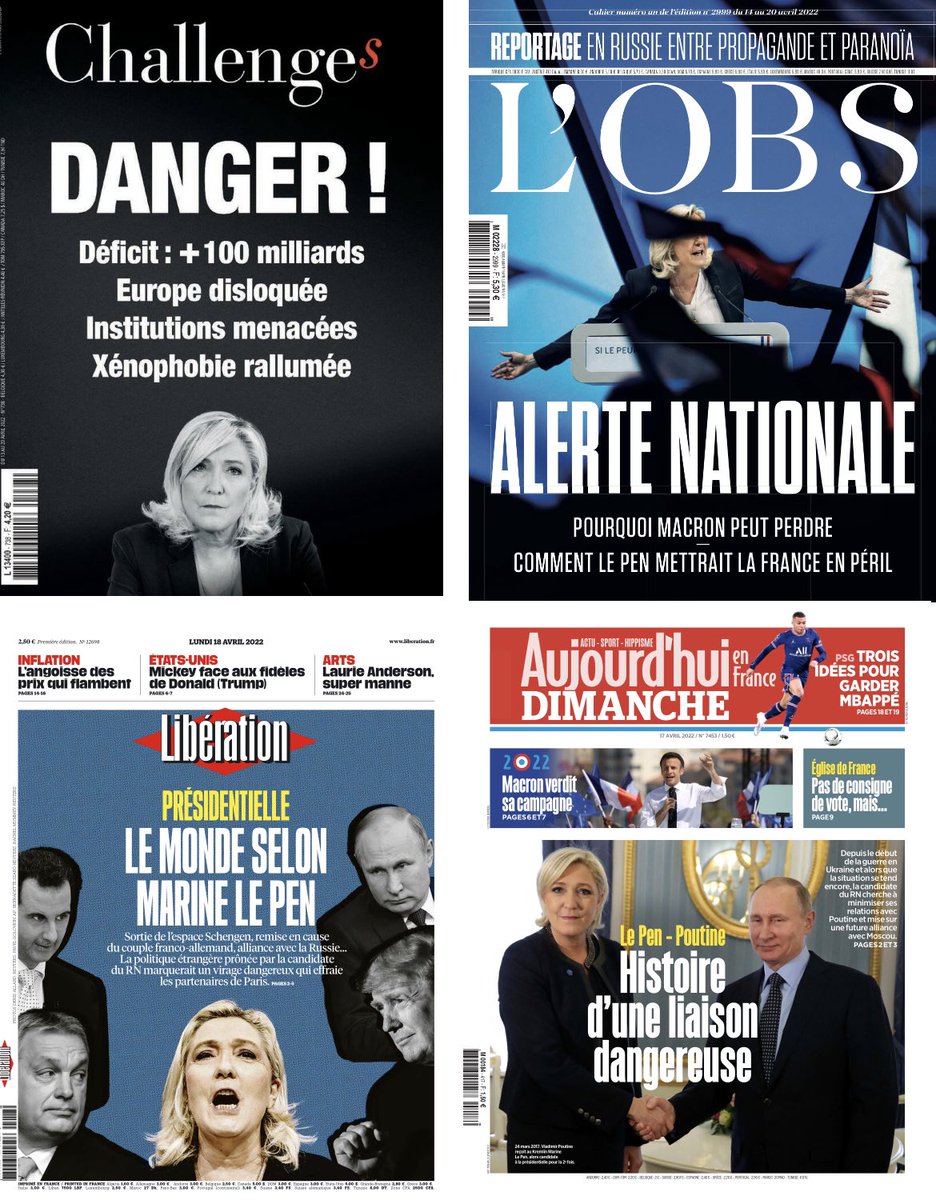 MyriamVillert's tweet photo. 🗞 La presse de ce week-end…
Enfin une prise de conscience du danger que représente l’#extremedroite pour la #democratie, pour la #Republique, pour la #France et pour l’#Europe !
#StopLePen #barragealextremedroite
#barrageauRN #BarrageLePen #LePenPoutine #LePenGate #LePenMent https://t.co/mHjQRoQzSn