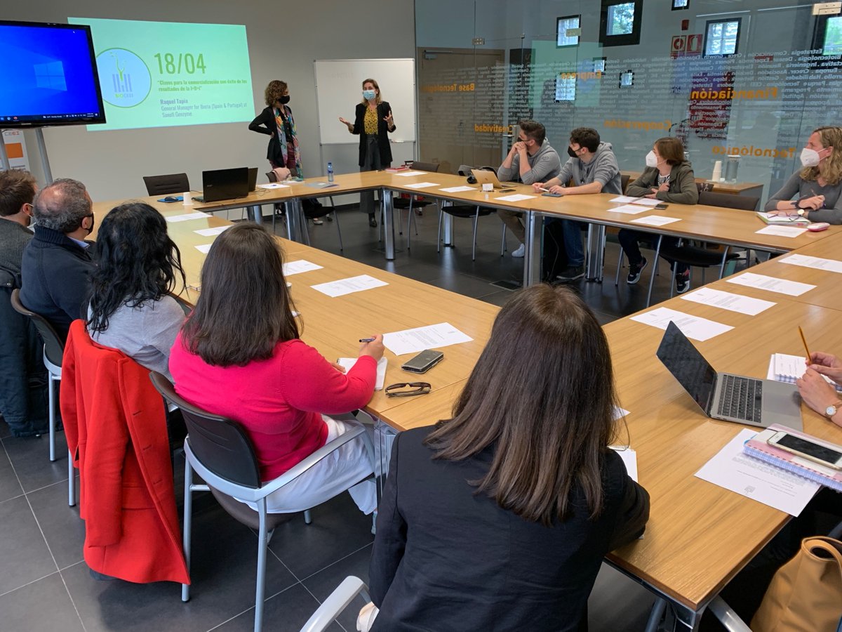 ceeiasturias's tweet photo. Esta mañana en #CEEIAsturias, sesión de #BIOCEEI 🌱👩‍🔬“Claves para la comercialización con éxito de los resultados de la I+D+i” con con Raquel Tapia, General Manager for Iberia (Spain &amp; Portugal) at @Sanofi Genzyme. https://t.co/TmgLuKPOdh