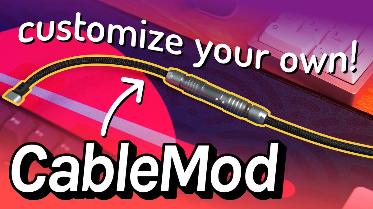 CaloysKeyboards's tweet photo. Baby's first custom keyboard cables from @CableMod  Late to the hype, as usual lol 
➡ https://t.co/CoJZa3k1NC https://t.co/Q7teFmetFE