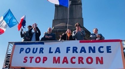 CH_Gallois's tweet photo. Retour en images sur la manifestation anti-Macron !

Pas une seule voix pour Emmanuel Macron le dimanche 24 avril !

#MAM #TousContreMacron #ToutSaufMacron https://t.co/9E9eMUiOuS