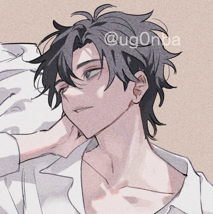 首筋の血管描いてたよ～という…つぶれたけどよ 