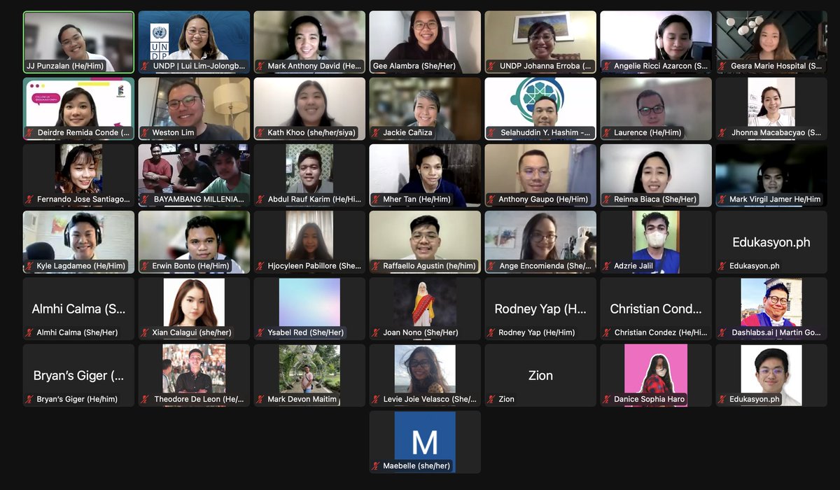 Lui_LimJ's tweet photo. Game na! Day 1 of @YouthCoLab Youth Social Innovation Lab #YSIL #KabataanAllIn is on! We have youth participants from all major island provinces of the #Philippines and even abroad
#YouthCoLab
Thanks to Citi Foundation and @edukasyonph for the partnership https://t.co/s2yM4aG2gv