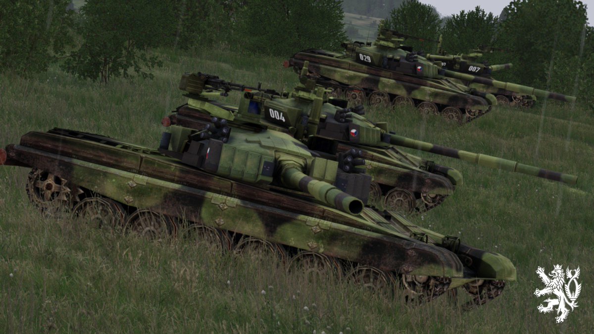 Qinetix_csec's tweet photo. Happy Easter! A new update of the Army of the Czech Republic mod for #Arma3 is out.
This update brings Czech trucks Tatra with several variants of T815 and T810. We also added Landrovers, Dingo 2, Offroad and T72M4 for RHS extension pack.
See more details: https://t.co/I42YZboi5V https://t.co/0WgfnRLqHn