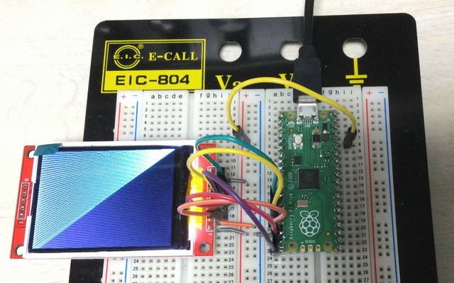 ja2nkd's tweet image. #Raspberry_Pi_Pico
TFT 表示できた。しかし遅い
やはりArduino_IDEではだめか?