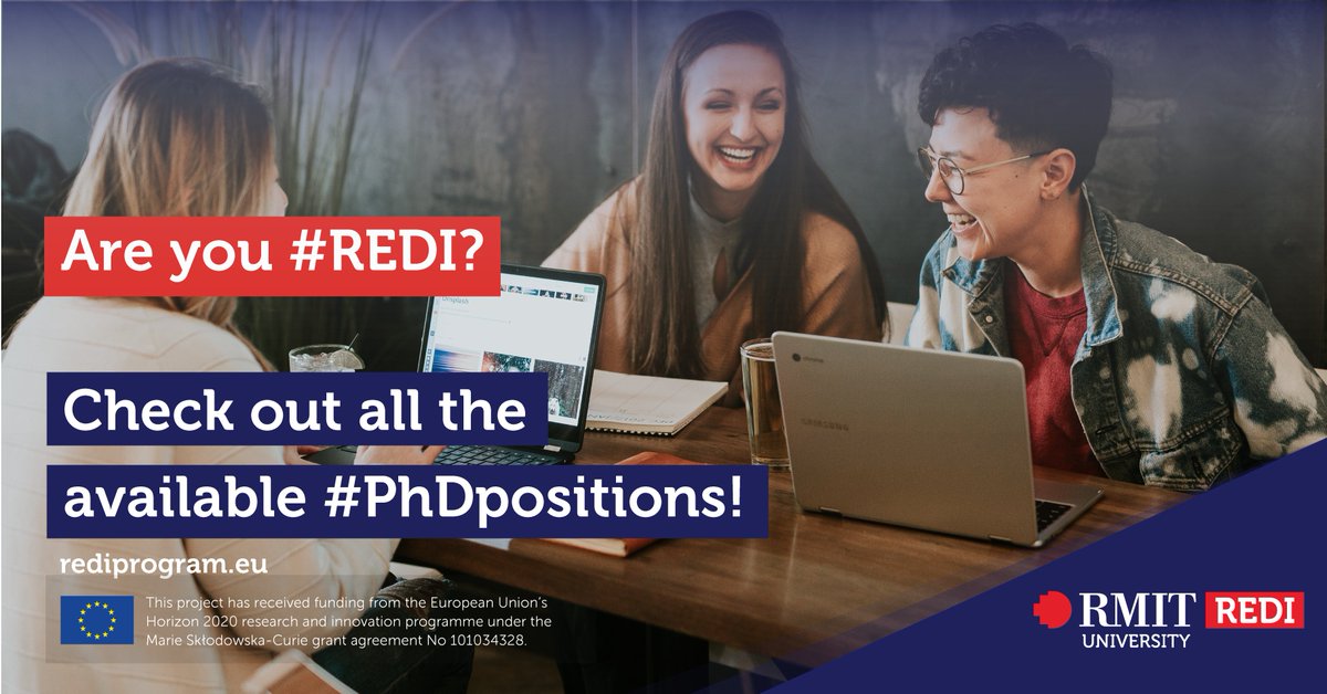 rediprogram's tweet image. Our second call for applications is open until 30 April!🤩 Go check out all the available #PhDposition’s  on our website - don’t miss out on this opportunity! 👉
rediprogram.eu