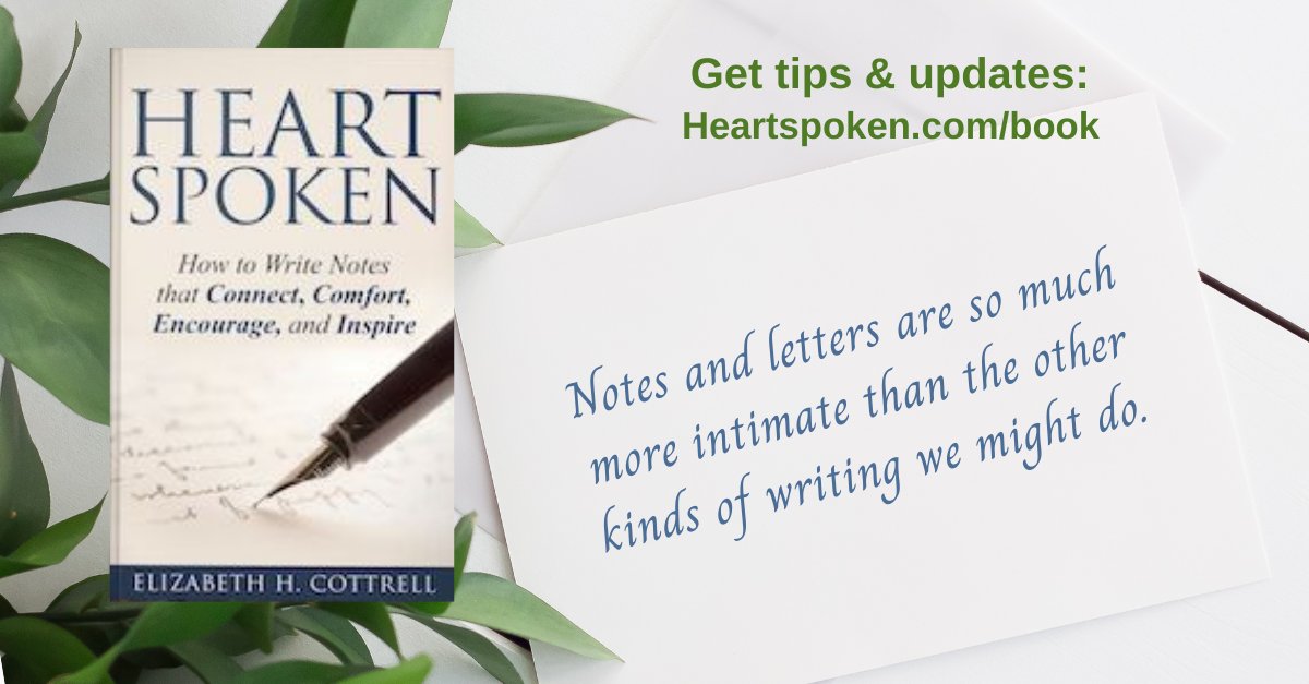 If you’re committed to nourishing a relationship, personal or professional, there’s no substitute for a handwritten missive.

#heartspoken #connectwithothers #handwrittennotes