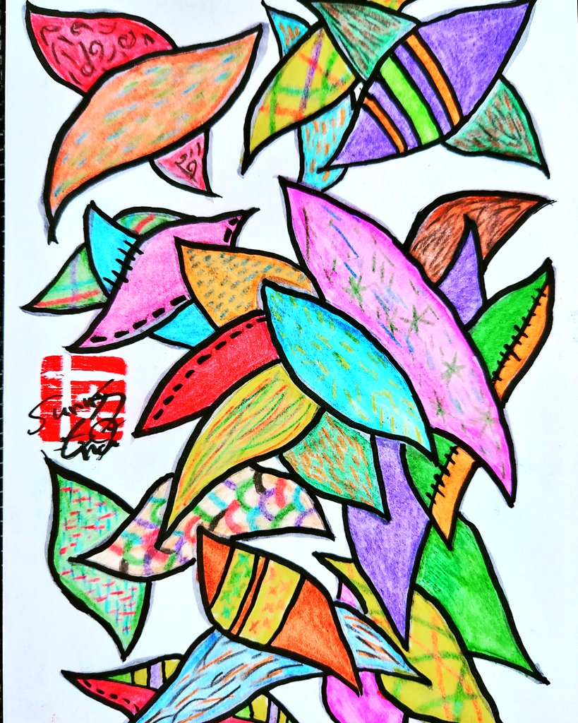 Sunnys69ha's tweet photo. 『Tatsuta river』
#色鉛筆画 #手書きアート
#abstractart #abstractpainting
#artist #artwork #Japan
#handmadepainting #popart
#popworks #pop #Japanese
#colloredpencil https://t.co/QkpUdPOblv