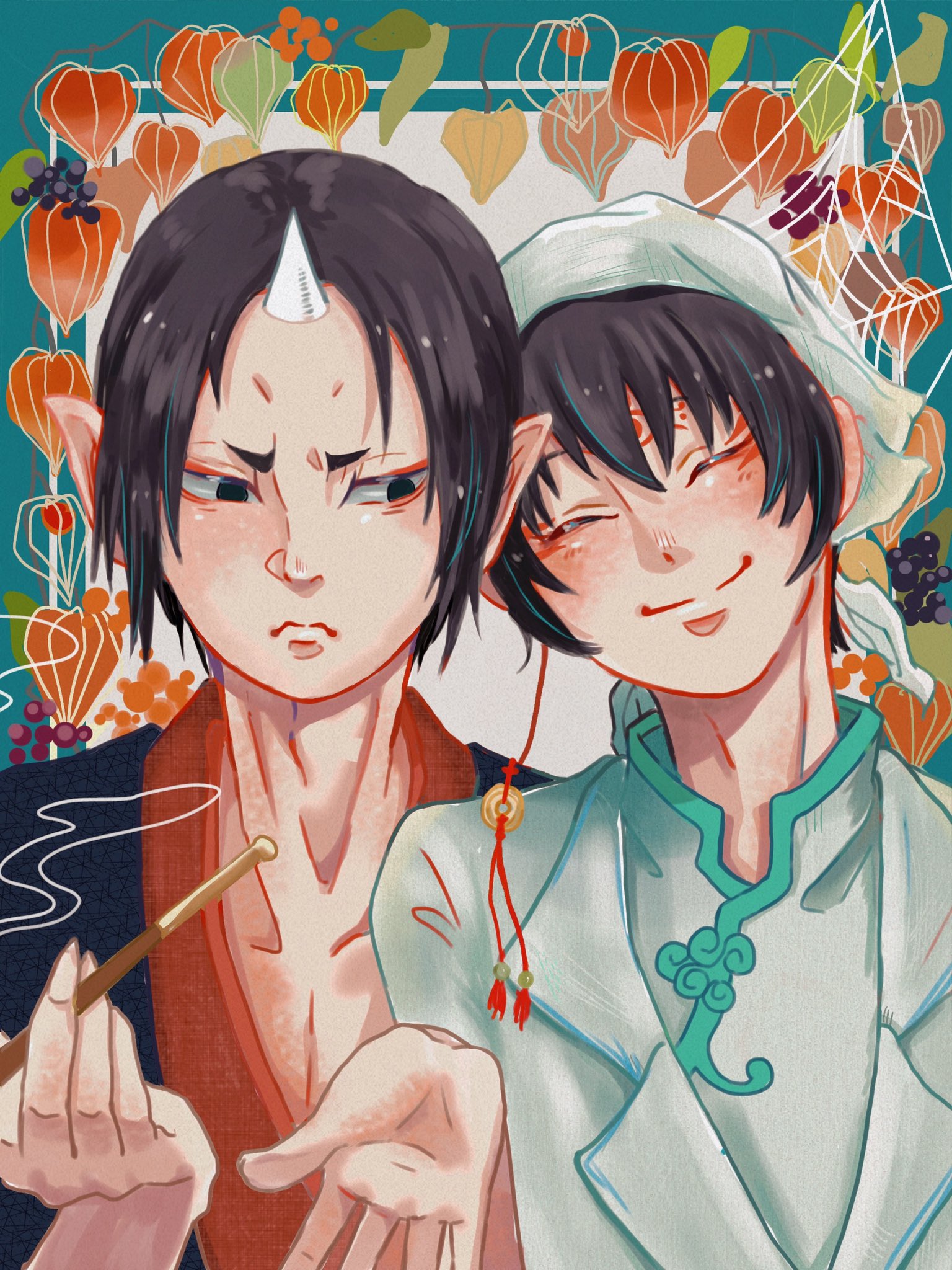 تويتر こっぷ على تويتر まじで可愛いなこの2人は アニメ見返しちゃった 鬼灯の冷徹 白澤 鬼灯 イラスト アニメ イラスト アニメ好きと繋がりたい 白鬼 鬼白 T Co Zqhcn0pzxt