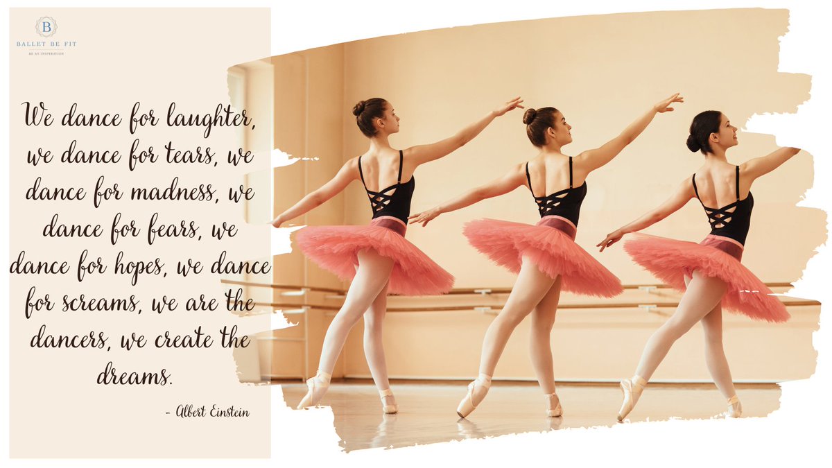 We #Dance  for #laughter , we dance for tears, we dance for #Madness , we dance for fears, we dance for 
#hopes, we dance for #Screams , we are the #dancers , we create the #dreams .

#ballet #balletdance #balletdancers #learnballet #teachballet #balletinstructor <a href="/BalletBeFit/">TeachBalletBeFit</a>