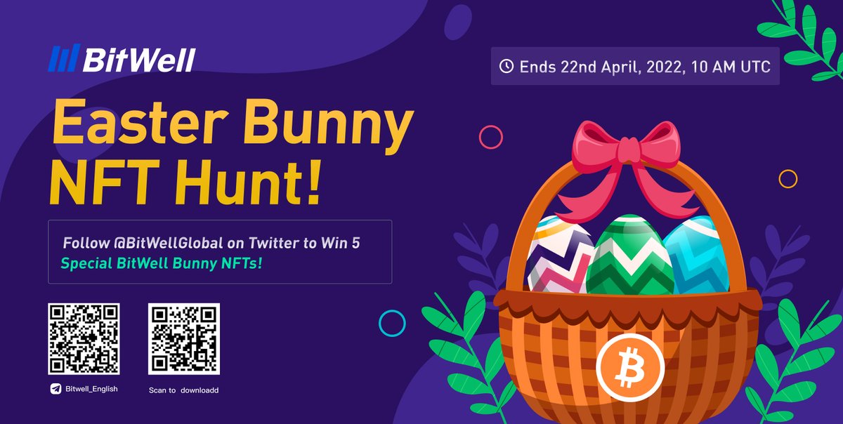 BitwellGlobal's tweet photo. ❤️ #Easter Bunny🐰 Edition!
👉RT & Like & Follow @BitwellGlobal and tag 3 friends to win 5 special BitWell primer Bunny NFTs!
#EarnWithBitWell #Easter #NFTs #Metaverse #BitCoin #altcoin #Web3 #Blockchain https://t.co/rmTuRVEse5