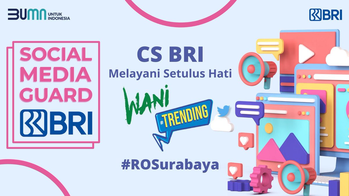 rimakusnindar's tweet photo. CS BRI melayanimu Lelah letih tetap membantu Hey kamu calon nasabahku Β Ayo install BRImo mu
Ayo Perbanyak Transaksi
Menangkan Hadiahnya
#ROSurabaya #BOSampang #MemberiMaknaIndonesia https://t.co/lxuzAytDcs