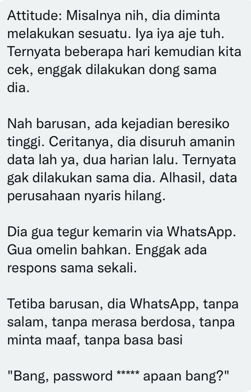 hrdbacot's tweet photo. #DariDM lo pernah punya tim dari Gen Z jg ga? Apakah relate dgn cerita ini? https://t.co/Kq03Mxintm