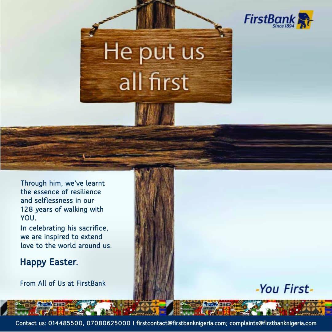 livewithlynda's tweet image. #EasterAd from @firstbanknigeria 
Dope or Nah?
