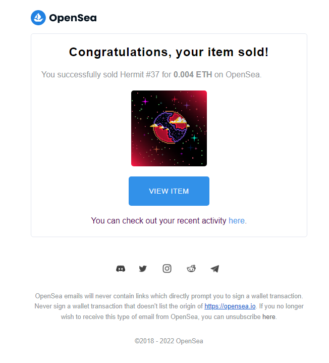 𝐇𝐞𝐫𝐦𝐢𝐭 sold out🪐😍New Owner will be participant in Giveaway from today!⭐Floor Price is still Unbeatable, its 0.004 So hurry up!⭐opensea.io/collection/shi…
#nfts #nftcollector #NFTcommunity #cryptoart #digitalart #art #nftartist #NFTGiveaway #ETH  #NFTdrops