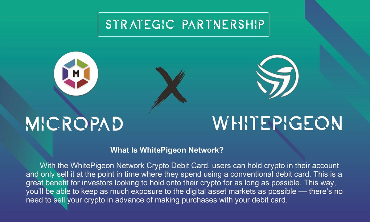 Micropad (@micropadapp) on Twitter photo 📣New IDO on Micropad - Whitepigeon.network
Private Sale <a href="/WhiitePiigeon/">WhitePigeon Network</a>
Starts at 23rd, April 2022 (03:30 PM UTC) with $35k allocation.
Private sale: $0.018 per $WP
📌Whitelist Contest (100 seats)
sweepwidget.com/view/55411-v0y… 📣New IDO on Micropad - Whitepigeon.network
Private Sale <a href="/WhiitePiigeon/">WhitePigeon Network</a>
Starts at 23rd, April 2022 (03:30 PM UTC) with $35k allocation.
Private sale: $0.018 per $WP
📌Whitelist Contest (100 seats)
sweepwidget.com/view/55411-v0y…