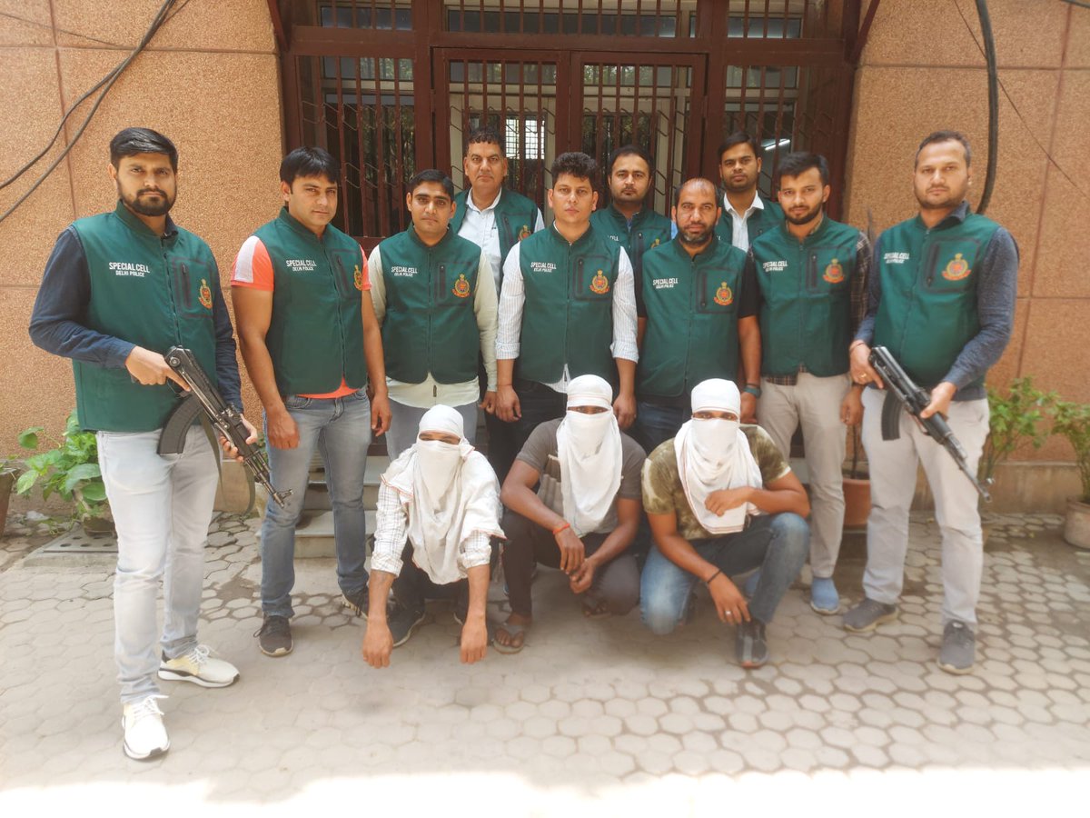 THREE SHARPSHOOTERS OF GOGI GANG ARRESTED, WANTED IN MCOCA CASE. 

ONE OF THE SHARPSHOOTER WAS A NATIONAL LEVEL KICKBOXER. 

INVOLVED IN VARIOUS CASES OF MURDER, ATTEMPT TO MURDER, ROBBERY, KIDNAPPING, KILLING OF MEMBERS OF RIVAL GANG.

<a href="/NBTDilli/">NBT Dilli</a> 
<a href="/CellDelhi/">Special Cell, Delhi Police</a>