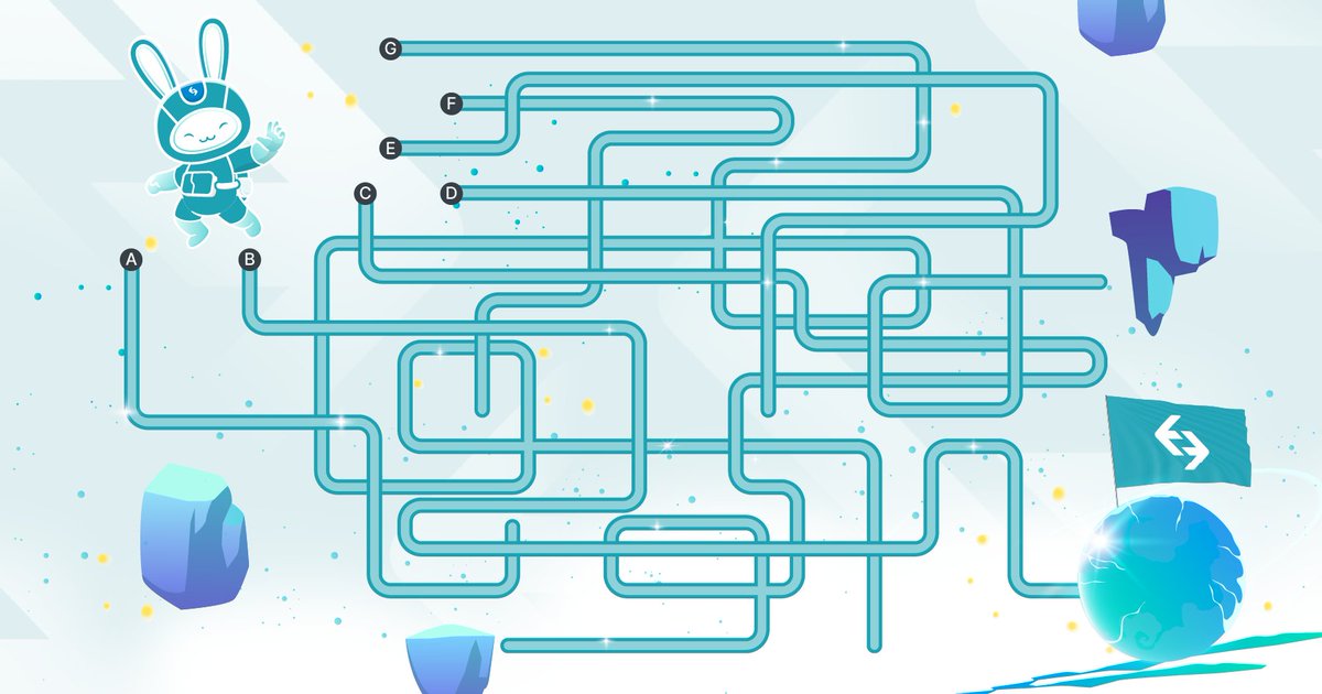 Bitget_DACH's tweet image. 📢Kannst du diesem armen Kaninchen helfen, das richtige Portal zu finden? 1 glücklicher Gewinner, der die richtige Antwort gibt, erhält 500 BGB. 

So funktioniert die Teilnahme: tinyurl.com/6fenner5