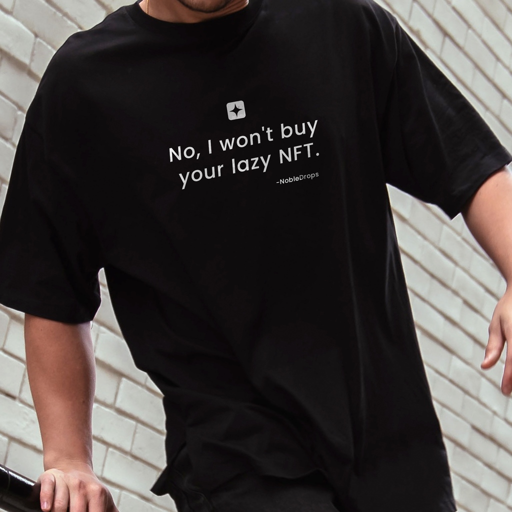 nobledrops_io's tweet photo. WIN A SHIRT

Are you tired of all those #NFTs that become useless within hours? We feel you. So we created this #tshirt. You can have one too in this #giveaway.

To participate:
1️⃣  Follow us 🤝
2️⃣  Help us with a retweet 💜 https://t.co/EXy3yadX7v