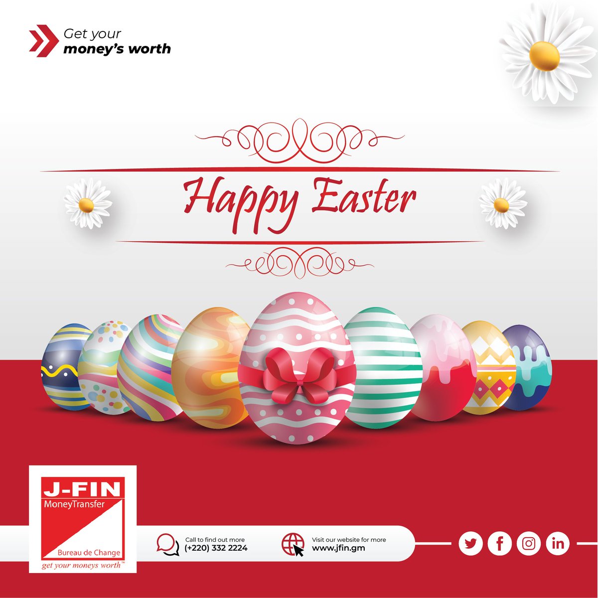 JFINTransfer's tweet image. We join the Christians on this day of Easter. We hope that this day comes with unending blessings to the entire Christians in the country.

#Easter2022
#JFIN