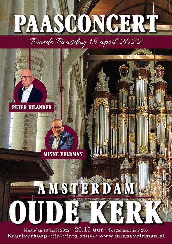 Alleen nog kaarten aan de kerk vanavond, vanaf 19.30 uur.

minneveldman.nl/concerten/nieu…