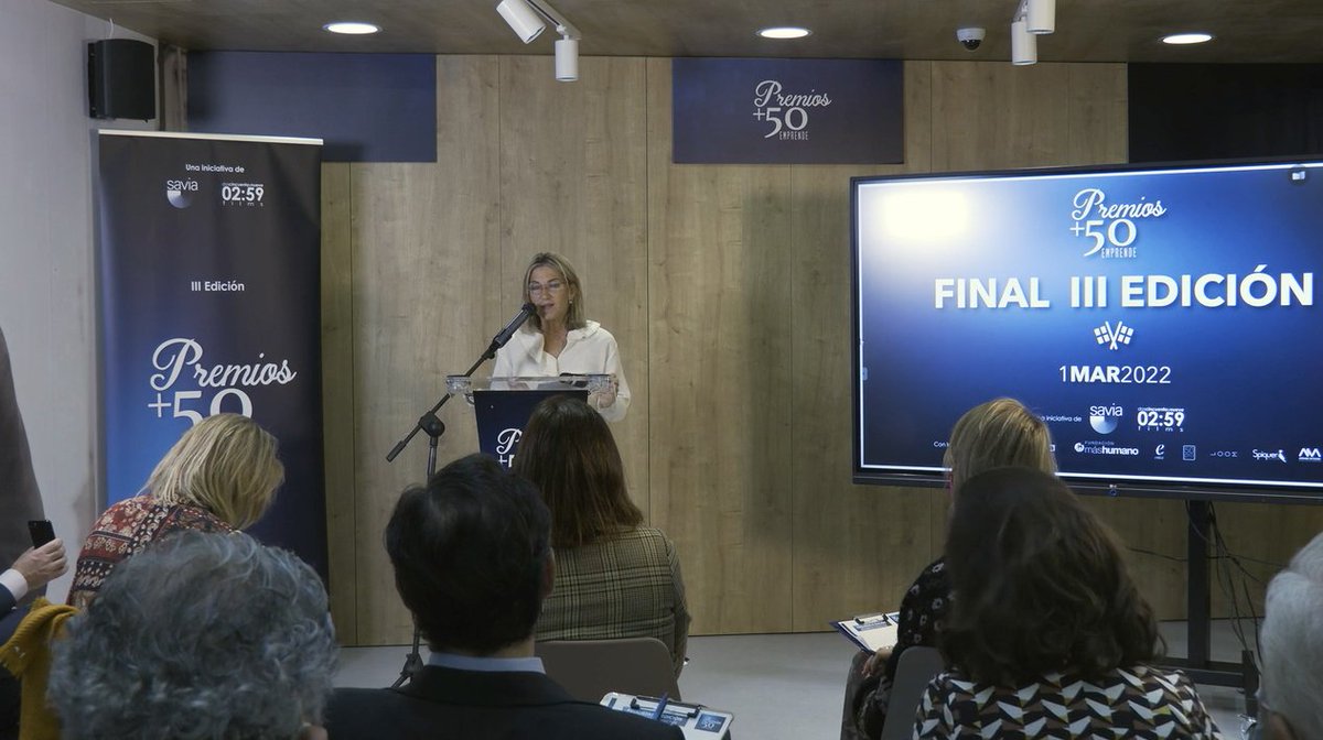 50Premios's tweet photo. Ya puedes ver el pitch de Celia Rivero en el evento final de la III Edición de nuestros Premios presentando su proyecto https://t.co/qKSdtCdTHh  😍

👉 https://t.co/4dkZjvm9Ea

@GeneracionSavia (@FundacionEndesa y @Fundmashumano) y @0259Films 
#50emprende
#emprendimientosenior https://t.co/7KuA0cFiQk