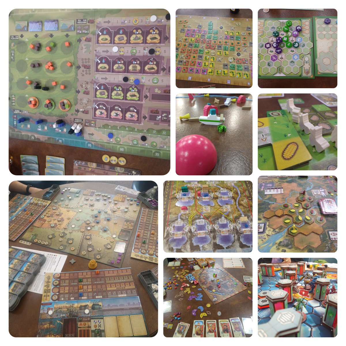 Most of the games I played at #ozbunnycon this weekend. Was good to be back gaming with people I've not seen in quite some time.