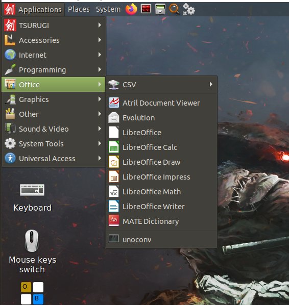 __LillyK3lly__'s tweet image. you can install office on kali 
but on #tsurugilinux it is even pre installed 
#linux