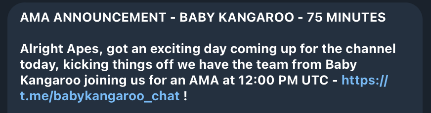 KangarooBabyy's tweet photo. We're going to attend an AMA event with Caesar Calls at 12:00 PM UTC today. 

Join us by this link: https://t.co/QoVDg4h9XU https://t.co/pBvP2G17Pn