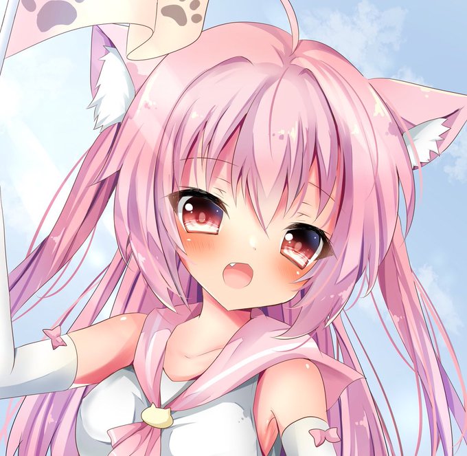 お顔可愛く描けた🐱💮 