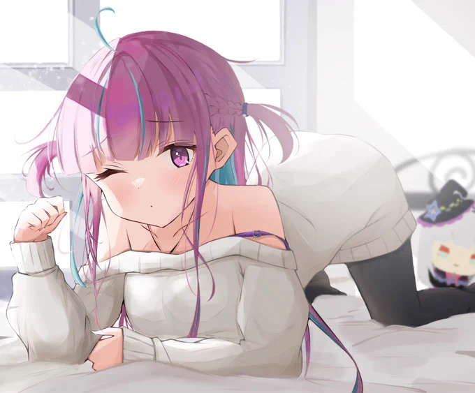 「ご主人〜もう起きてたのぉ〜?」
 #あくあーと #湊あくあ #hololive 