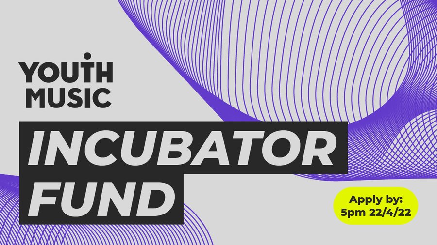 scottishmusic's tweet photo. APPLY by 5pm on 22 April for @youthmusic #IncubatorFund offering grants of up to £30,000 for organisations across the music industry, to create meaningful paid career opportunities for young people aged 18-25 full info and to apply ➡ https://t.co/kYFDjIEg09 https://t.co/MXW8WWMkVI