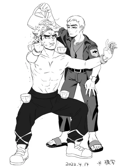 気分良いから最近描いた絵上げますわよ～～‼️‼️‼️‼️‼️(全部グズマじゃねぇか!) 
