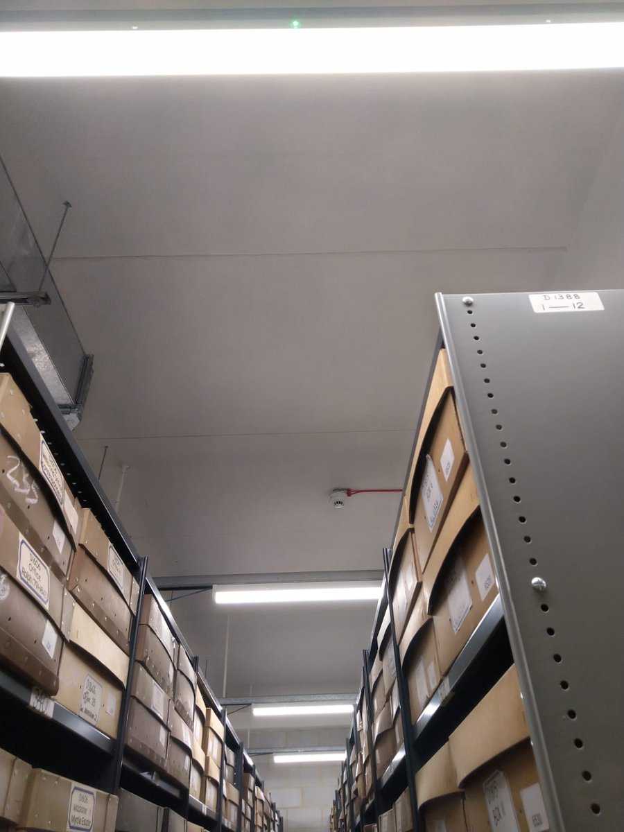 For #ArchiveSustainability we want to talk lights! #DidYouKnow we have automatic LED lights in most of our strongrooms and corridors? This means if no-one is there, no lights are on - and if they are, they are energy saving LEDs that reduce the heat around the documents!