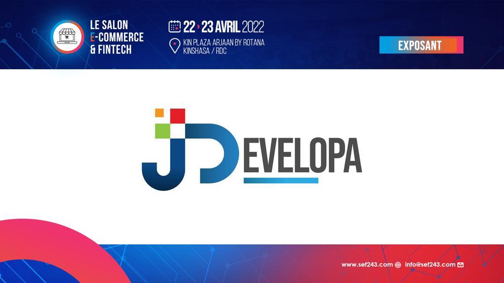 jdevelopa_sas's tweet photo. JDEVELOPA SAS est fier de sponsoriser la 3e édition du Salon E-commerce &amp; Fintech prévue ces 22 et 23 Avril 2022 à Kin Plaza Arjaan by Rotana,Kinshasa-Gombe

https://t.co/fyxHOvy5Lt https://t.co/gy1YI7LILU